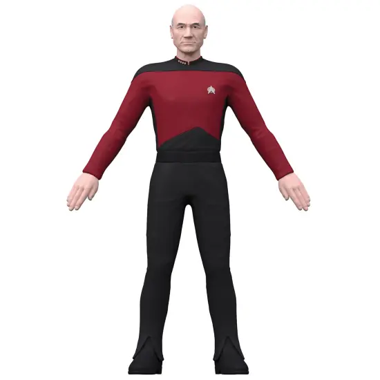 FleXfigs: Captain Kirk & Captain Picard - 2 Character Pack - Articulated Action Figures, Flex It - Pose It!, Collectible Toy Miniatures, Kids Ages 3+ {7}