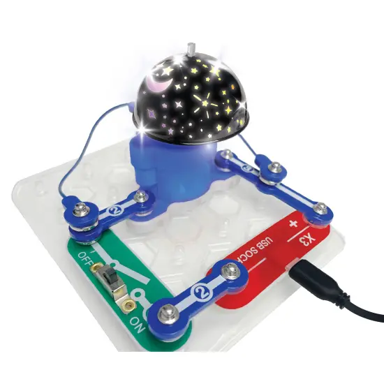 Snap Circuits: Nite Lite - Build Own Night Light Kit, 5 Light Projection Shows, Electronics Exploration, STEM Educational Toy, SCNITELITE, Kids Age 5+ {5}