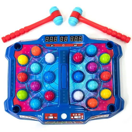 Retro Arcade: Electronic Smash-A-Mole - Tabletop Game, Moles Light Up, 4 Playing Modes, 1-2 Players, Ages 6+ {4}
