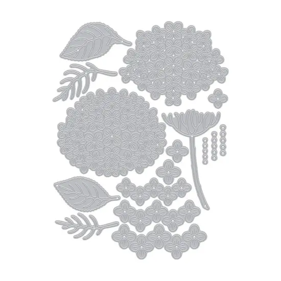 Hero Arts Die Set-Layered Hydrangea {2}