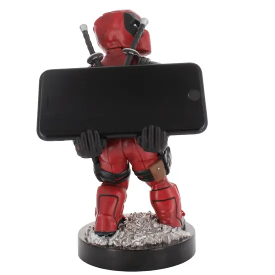 Exquisite Gaming: Marvel: Deadpool 3 'Bringing Up The Rear' Repaint - Cable Guys Original Controller & Phone Holder, Collectible Device Stand, Figure {5}