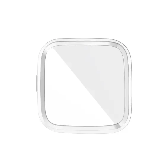 Insten Smartwatch Screen Protector Compatible with Fitbit Versa 2 Smartwatch, Soft TPU Rubber Protective Case, All Around Shockproof Bumper Full Cover, Clear {5}