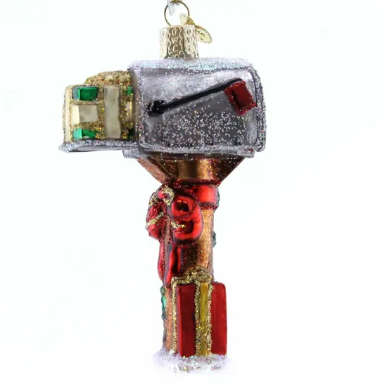 Old World Christmas 4.25 In Welcome Home Mailbox Tree Ornament , Ornament Post Office Letter Multicolored {2}