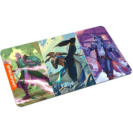 UniVersus: Critical Role: Heroes of Exandria - Caduceus, Beauregard & Mollymauk of The Mighty Nein Playmat - 24x14", Neoprene, Tabletop Game Accessory {6}