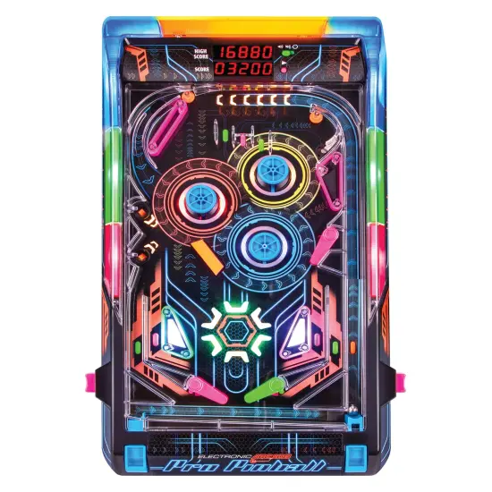 Ambassador Games: Electronic Arcade Pro Pinball - Light & Sound Tabletop Game, Dual LED Scoreboard, 10 Professional-Grade Features, Adults Kids Age 6+ {4}