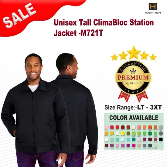 Harriton&reg; Tall ClimaBloc Station Jacket DUCK BROWN {2}