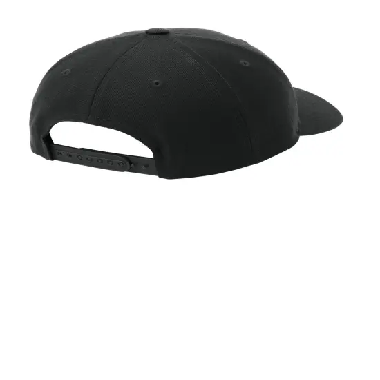 Sport-Tek&reg; Curve Bill Snapback Cap Black {2}