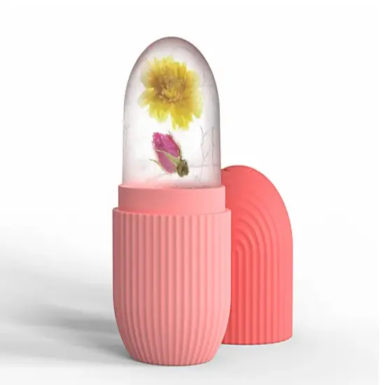 LivsIce Roller for Face and Eye, Ice Face Roller,Facial Beauty Ice Roller Skin Care Tools, Ice Facial Cube, Gua Sha Face Massage, Silicone Ice Mold for Face Beauty BLUE {7}