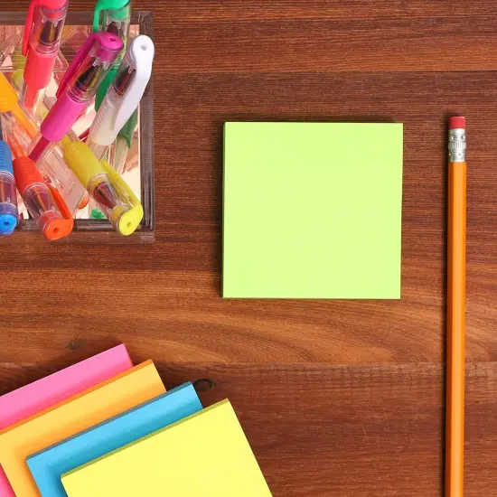 Neon Colored Note Pads (15 Pack, 100 Sheets) Multicolor {3}