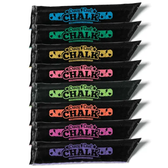 Alex: Crazy Cool Chalk - Refill 8 Pack - 8 Different Color Chalk Pks, Works With Crazy Cool Chalk Line, Outdoor Sidewalk & Driveway Art, Kids Age 5+ {3}
