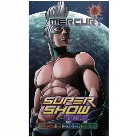 Supershow Cosmic Crusader: Mercury - Wrestling Card and Dice Game. SRG Structure Deck. Ages 12+, 2-6 Players, 10 Min Game Play {1}