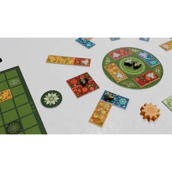 Horrible Guild: Flower Fields - Tile Placement Board Game, Create A Beautiful Garden, Competitive Strategy Game Over 3 Seasons, Ages 8+, 1-4 Players {4}