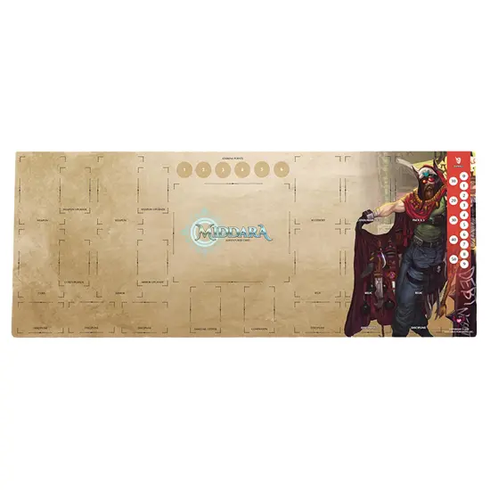 Middara: Adventurer Playmats Pack 2 (Set of 6) - Neoprene Character Playmats, Full Color Artwork, Roleplaying Game Add-ons, RPG Upgrade Accessories {4}