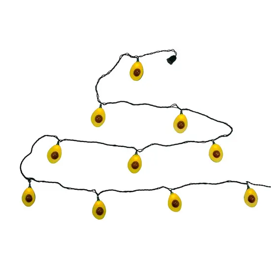 Kurt Adler UL 10-Light Avocado Light Set {1}