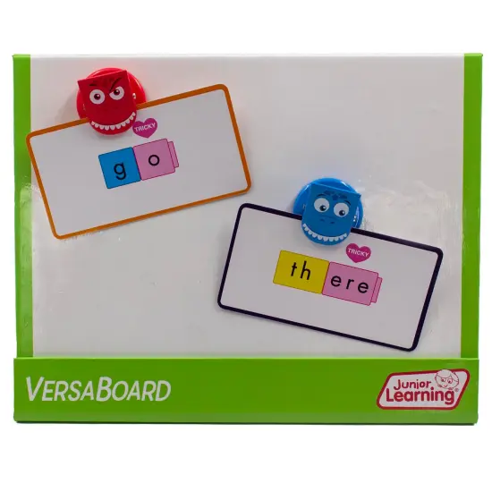 Junior Learning: Clever Clips - Dinos - 4pc Fun Pack, Strong Magnetic Back, Colorful Dinosaur Face Clips, Fridges & Magnetic Boards, Home & School {6}