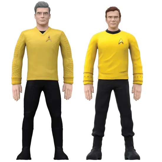 FleXfigs: Star Trek Captains - 4 Character Pack - Articulated Action Figures, Flex It - Pose It!, Collectible Toy Miniatures, Licensed, Kids Ages 3+ {6}