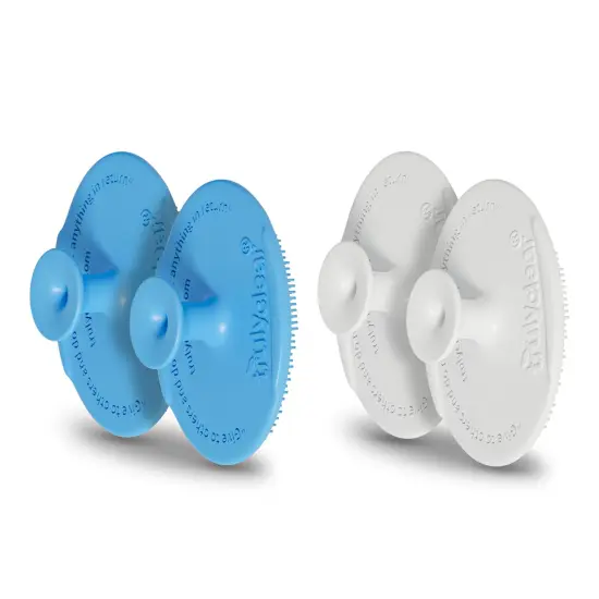 Truly Clear: Face Cleansing Exfoliate Pads - 4pc, Reusable, Food-Grade Silicone, Antimicrobial, Soft Dual Bristles, Gentle Facial Scrubber Brushes {5}
