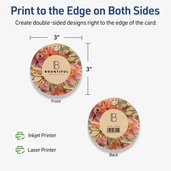 3" Diameter Round, Kraft Brown Printable Tags {6}