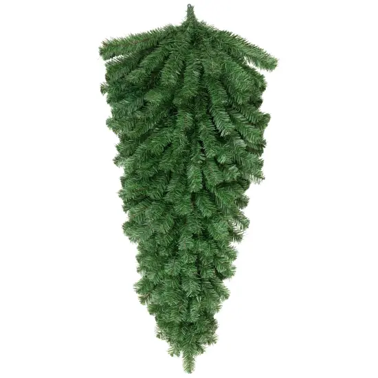 Northlight Colorado Spruce Artificial Christmas Teardrop Swag - 54" - Unlit Green {1}