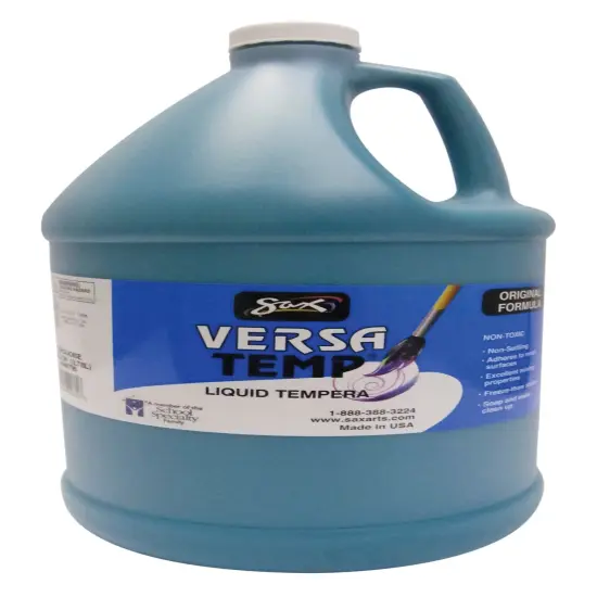 Sax Versatemp Heavy-Bodied Tempera Paint, 1 Gallon, Turquoise {1}