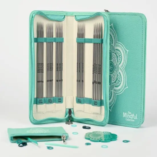 KnitPro-Mindful Compassion Double Point Knitting Needle Set -5 Pair - 6" - Lace {1}