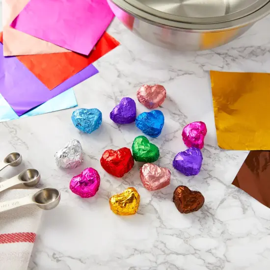 Aluminum Foil Wrappers for Candy and Chocolate (4 In, 10 Colors, 1000 Sheets) Multicolor {2}