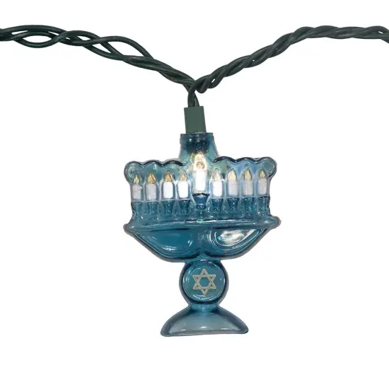 Kurt Adler UL 10-Light Menorah Light Set {1}