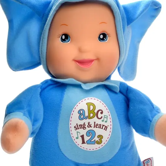 Baby's First: Sing & Learn Doll - Blue Elephant Outfit - Musical & Interactive Doll Teaches ABC's & Numbers, Soft Toy, Baby-Toddlers-Kids Age 3 mo+ {5}