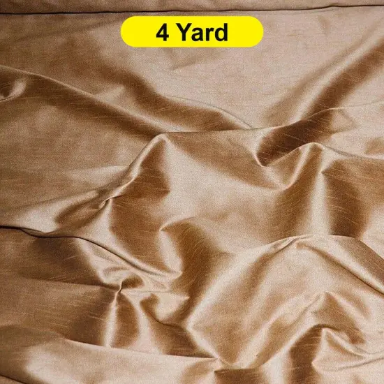 Polyester Silk Fabric Faux Silk 54" Wide Khaki {1}