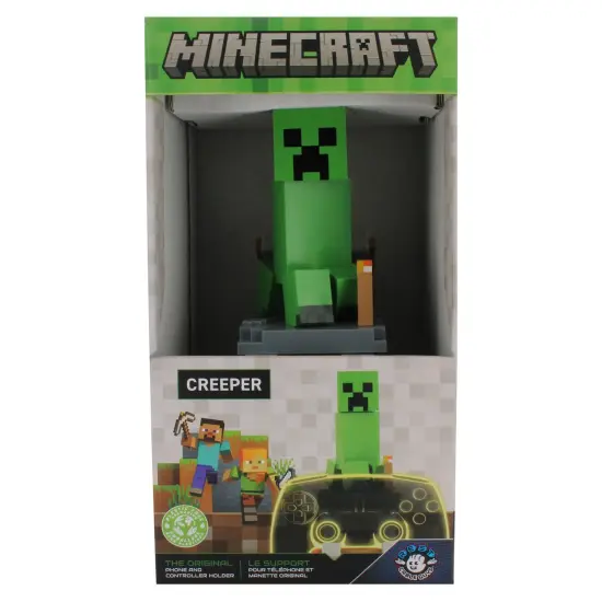 Exquisite Gaming: Minecraft: Creeper - Cable Guys Original Controller & Phone Holder, Collectible Device & Gaming Stand, Officially Licensed Figure {5}