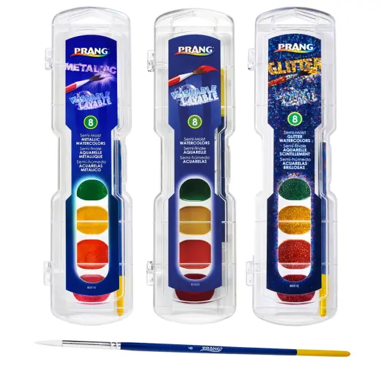 Prang Semi-Moist Washable Watercolor Variety Masterpack, Assorted Colors, Set of 36 {3}