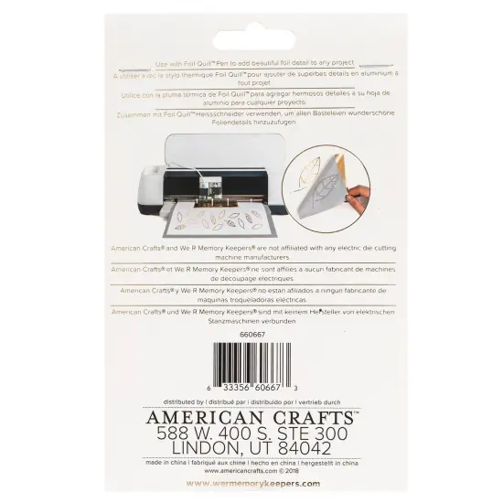 We R Foil Quill Foil Sheets 4"X6" 30/Pkg-Gold Finch {3}