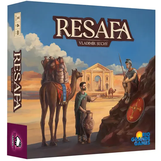 Rio Grande Games: Resafa - Strategic City Building Board Game, Economic Management, Ancient Desert Theme, Family Friendly, Ages 14+, 1-4 Players {1}