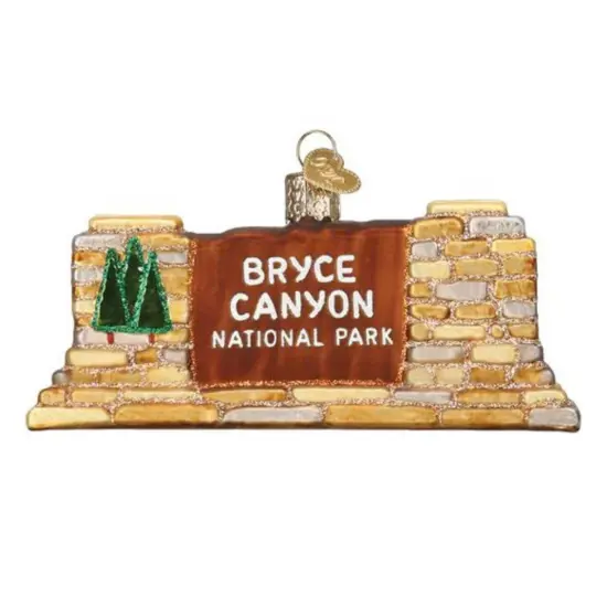 Old World Christmas 2.25 In Bryce Canyon National Park Christmas Tree Ornament , Utah Amphitheaters Gold {1}
