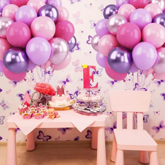 Pink Purple Balloons Set (Pink Purple) {3}