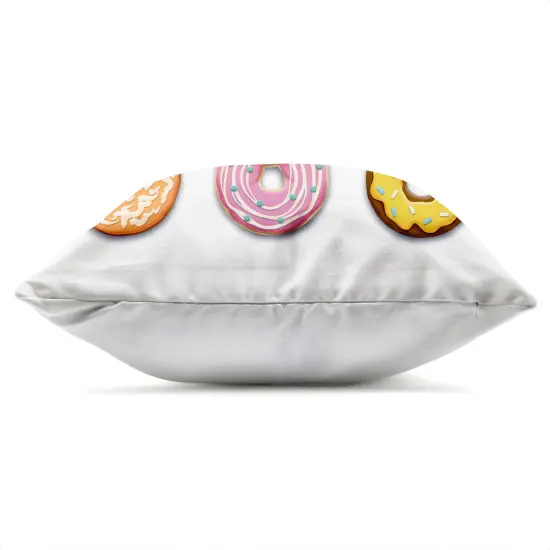 Stupell Industries Delicious Various Donuts Outdoor Printed Pillow design by Marcus Prime, 18 x 7 x 18 {3}