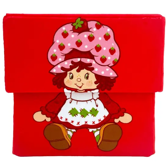 Strawberry Shortcake: Storable 12" Box - Red Character Themed Bin, Fabric Storage Container, Opening Top Lid, Holds Toys-Books-Games & More, Licensed {1}