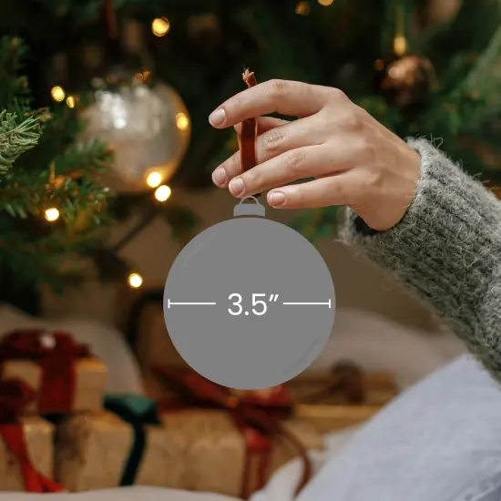 Allstate Country Cabin Clear Plastic Mini Pine Cone Filled Christmas Ball Ornament 3.5 (88 mm) {3}