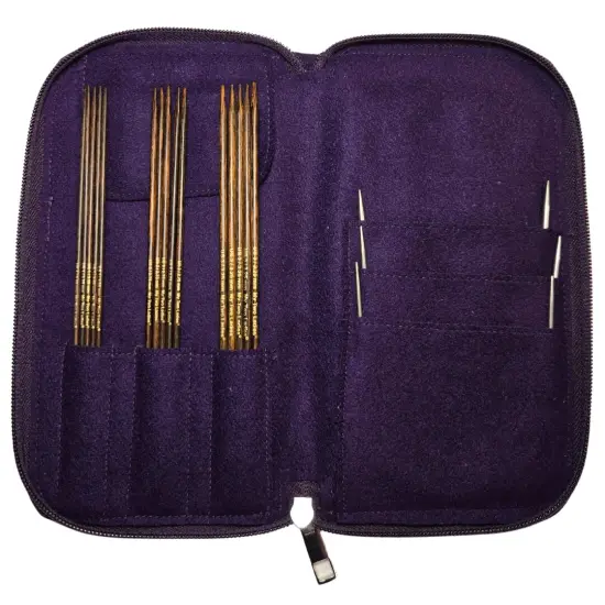 My Two Ladies | Blue Silk | Ultimate Sock Set | 9" Circular Needles & 7" DPN | 3 Sizes | w/custom case {3}