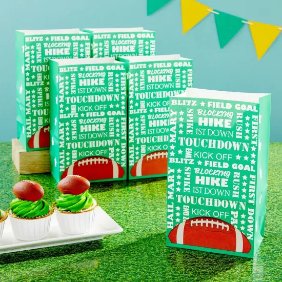 Juvale 36 Pack Football Party Favor Bags - Football Gift Bags for Treats, Snacks, and Goodies for Boys - Ideal for Kids Rugby Team and Sports Birthday Party Supplies (5.3 x 8.7 x 3.3 in) {2}