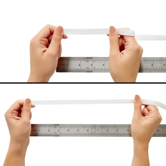 109 Yards White 1/2 Inch Elastic Band for Sewing Clothes, Stretch Knit Bands for DIY Arts and Crafts, Tailoring, Clothing Garment Repair, Kitting Supplies {6}