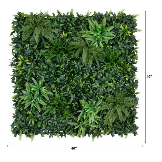 Nearly Natural Andean Cloud Forest Artificial Wall Panels - 40" Green {5}