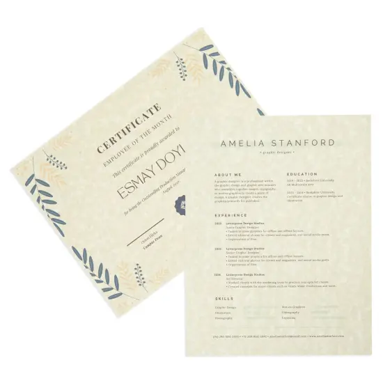 96 Sheets Parchment Paper for Certificates, Resumes, Diplomas, 90 GSM Textured Stationery, Printer-Friendly (Ivory, 8.5 x 11 In) White {6}