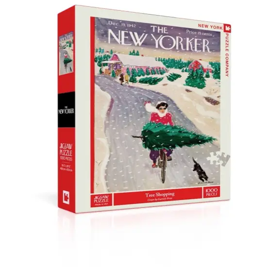New York Puzzle Company Tree Shopping 1000 Piece Piece Jigsaw Puzzle {2}