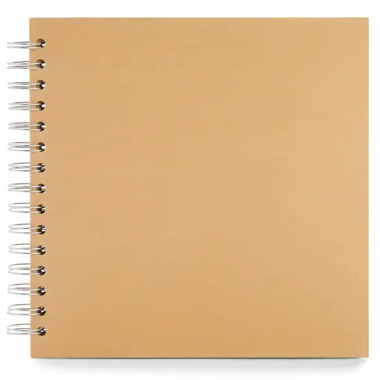Juvale 80 Pages Hardcover Kraft Scrapbook Albums, Multi-Purpose Brown Paper Notebook for Arts and Crafts, Blank Page Journal for Scrapbooking, Crafting, Creating Artworks and Journaling (8x8 Inches) {6}