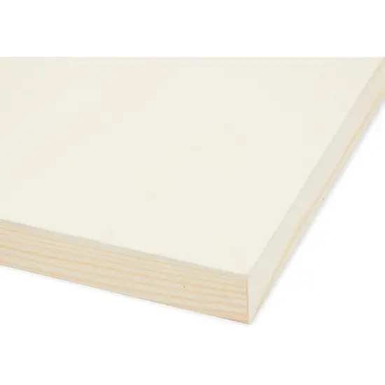 Bright Creations Unfinished Craft Wood Canvas Boards for Painting (2 Sizes, 6 Pack) Brown {4}