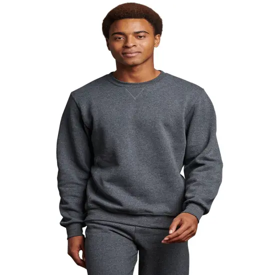 Russell Athletic&reg; Dri Power Crewneck Sweatshirt BLACK HEATHER {1}