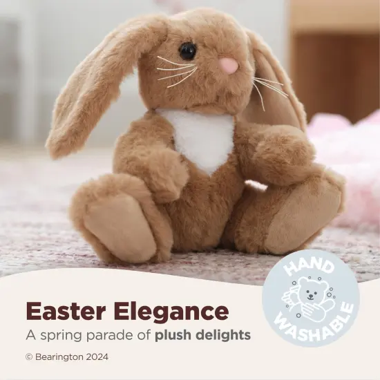 Bearington Lil' Benny The Rabbit Plush, 6 Inch Stuffed Bunny Rabbit, Small Easter Stuffed Animals, For Ages 1-14 Brown {3}