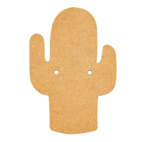 300 Pack Cactus Earring Display Cards, Cardboard Holder for Selling Jewelry, Small Business Supplies, Succulents Design, 1.8 x 2.6 inches Brown {7}
