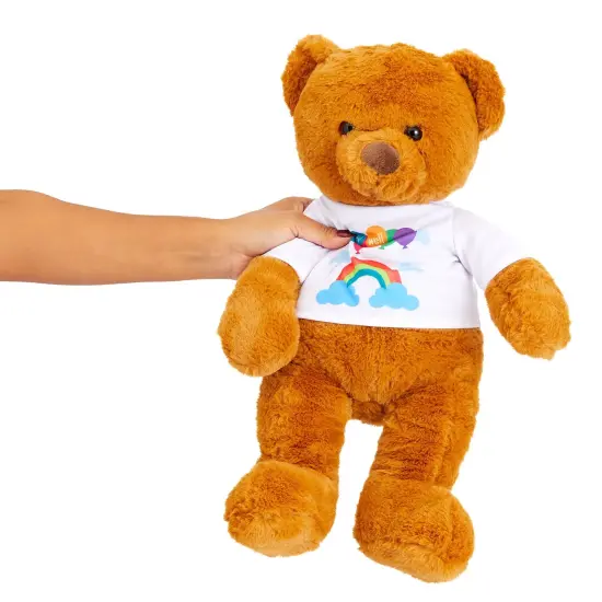 Get Well Soon Bear, Teddy Bear for Hospital Care Package for Kids, Adults (14 In) Brown {3}
